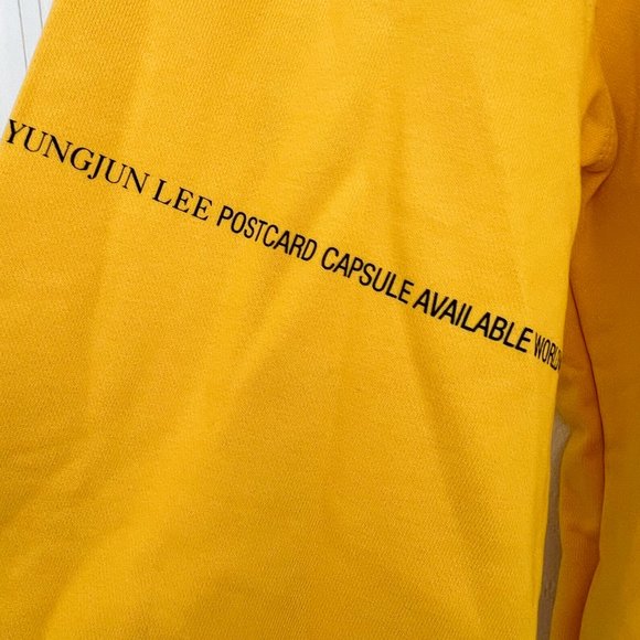 Helmut Lang Yellow NY Hoodie Sweatshirt - Picture 5 of 11
